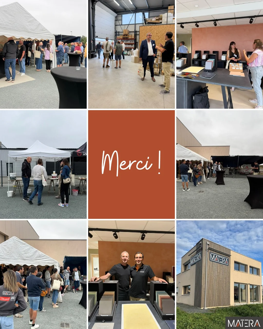 Retour sur l'inauguration de nos nouveaux locaux ✨

Le 17 septembre 2026, nous avons eu le plaisir de vous accueillir pour célébrer l'inauguration de nos nouveaux locaux, dans une ambiance conviviale et chaleureuse.

On a eu un peu de mal à redescendre de notre petit nuage... alors même si quelques semaines ont passé, il était important pour nous de revenir sur cette belle journée.

Un grand merci à nos clients, fournisseurs, partenaires, élus, familles et amis d'avoir répondu présents pour célébrer cette belle étape à nos côtés. Votre présence, votre confiance et votre soutien comptent énormément pour nous ! 🤝

Cette inauguration marque une nouvelle page pour MATERA, avec de beaux projets à venir ! ✨

On vous fait très bientôt découvrir nos nouveaux locaux en vidéos 👀